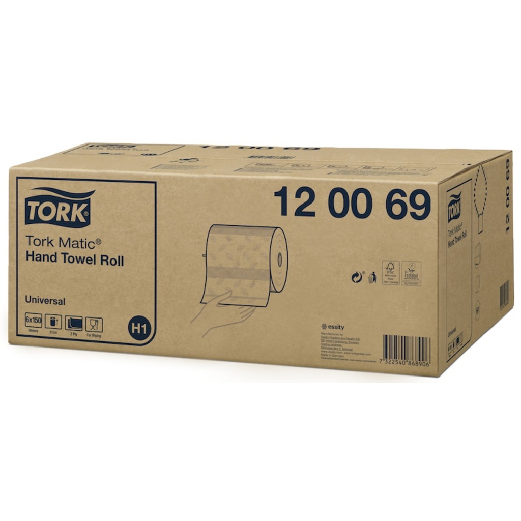 TORK MATIC HTR UNIV 2P 150M (6ROL) #120069