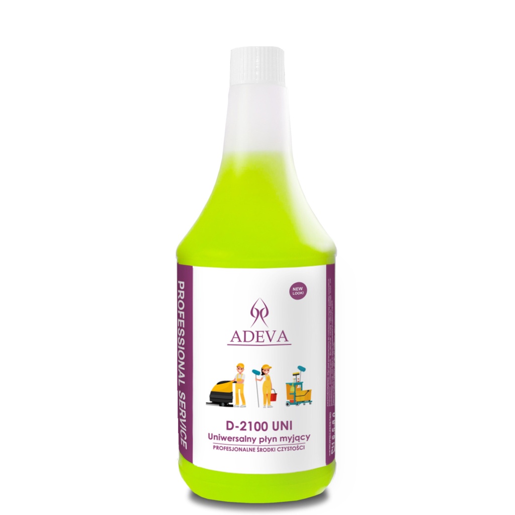 ADEVA D-2100 UNI 1L - UNIWERSALNY PREPARAT DO MYCIA PODŁOGI 1L