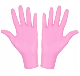 [4563] RĘKAWICE NITRYLOWE RÓŻOWE &quot;M&quot; B/PUD (100 SZT)